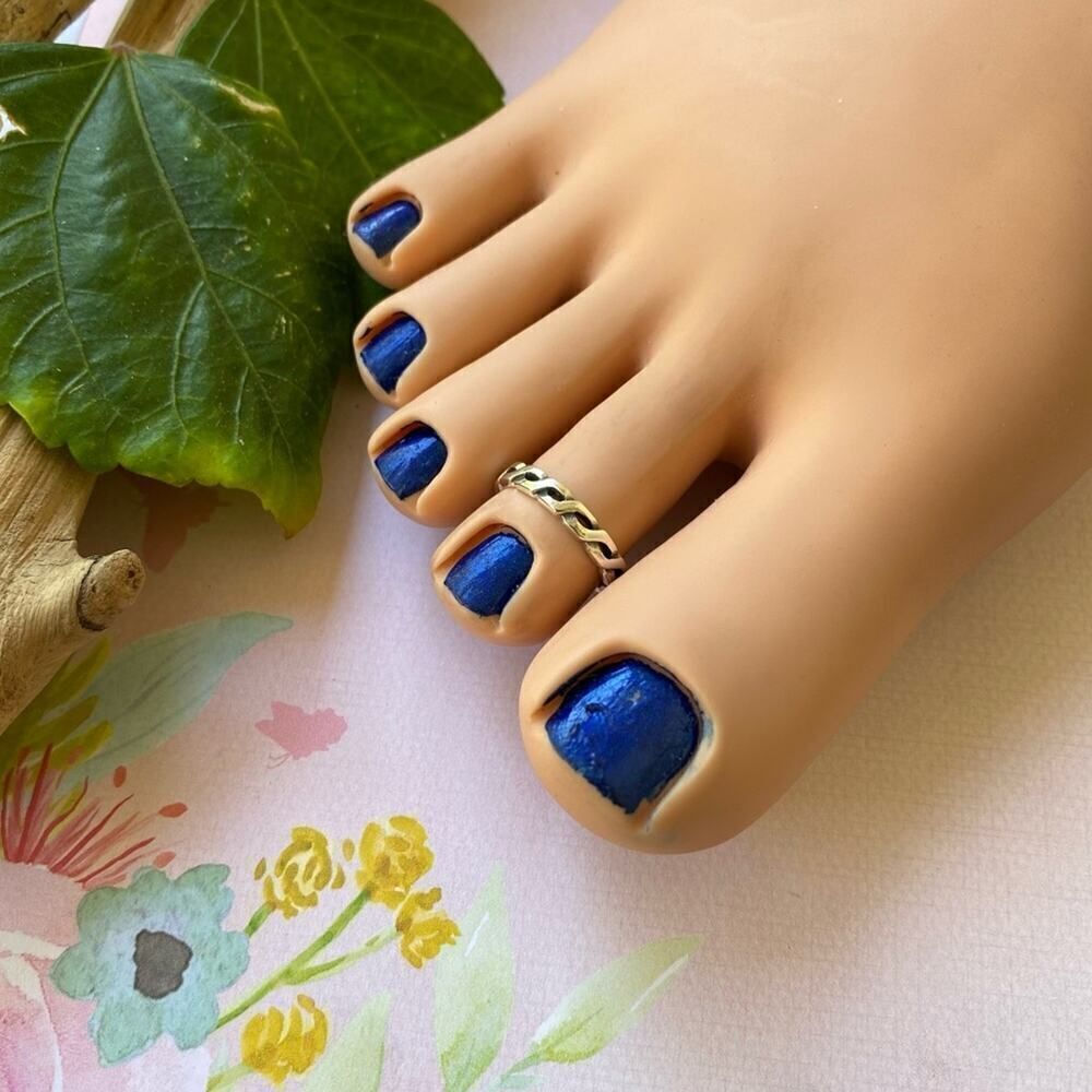 Sterling Silver Weave Toe Ring